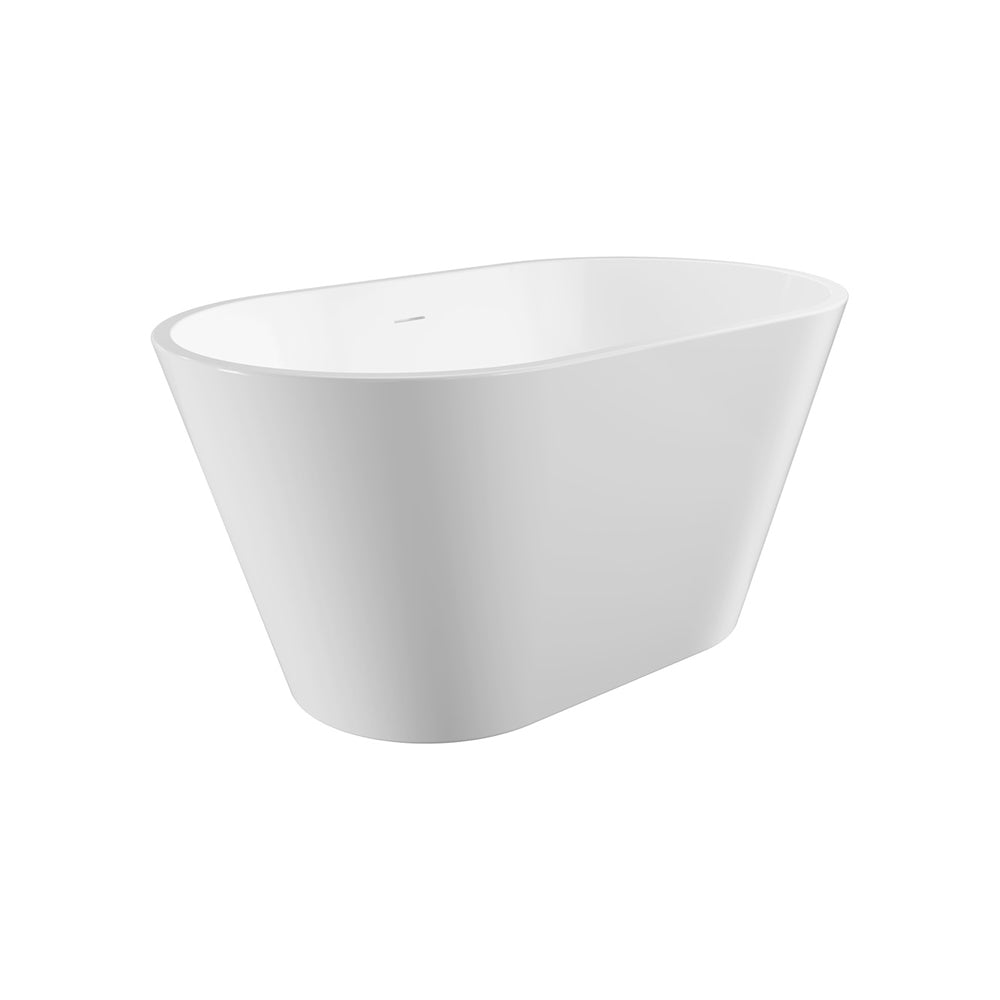 Ovia Oval 1200mm Milan Freestanding Bath Tub Gloss White