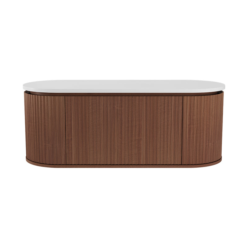 Fienza Empire Pill Walnut 1200 Wall Hung Cabinet Only