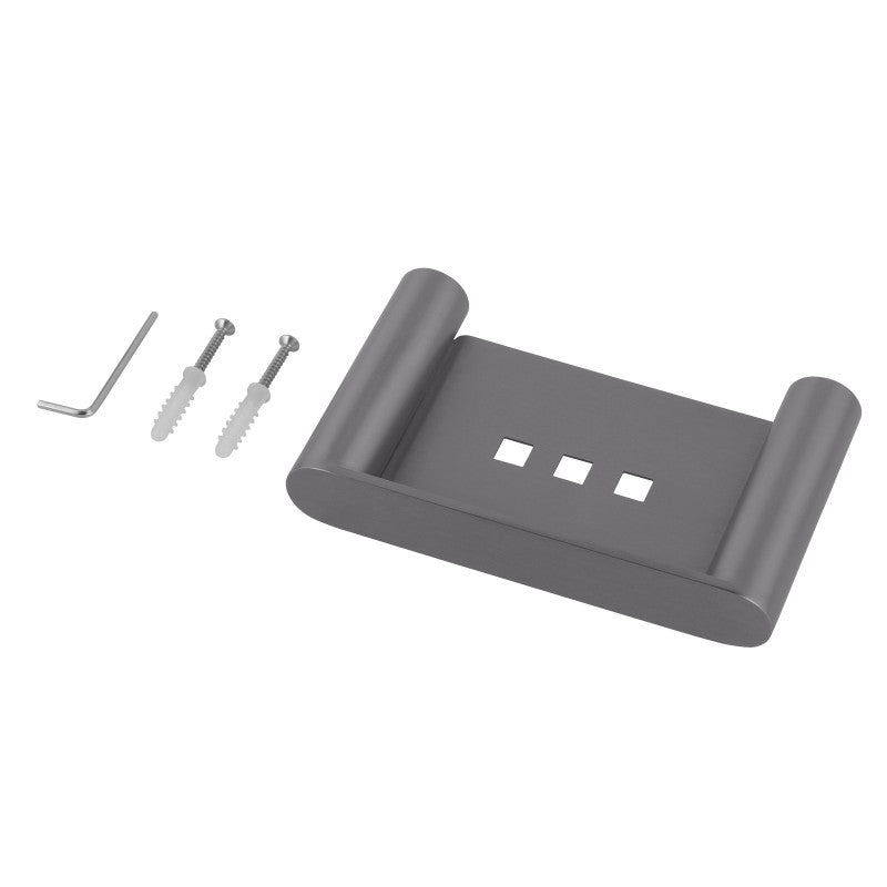 ACA Esperia Gunmetal Grey Soap Dish Holder Tray Holder Stainless Steel Wall Mounted