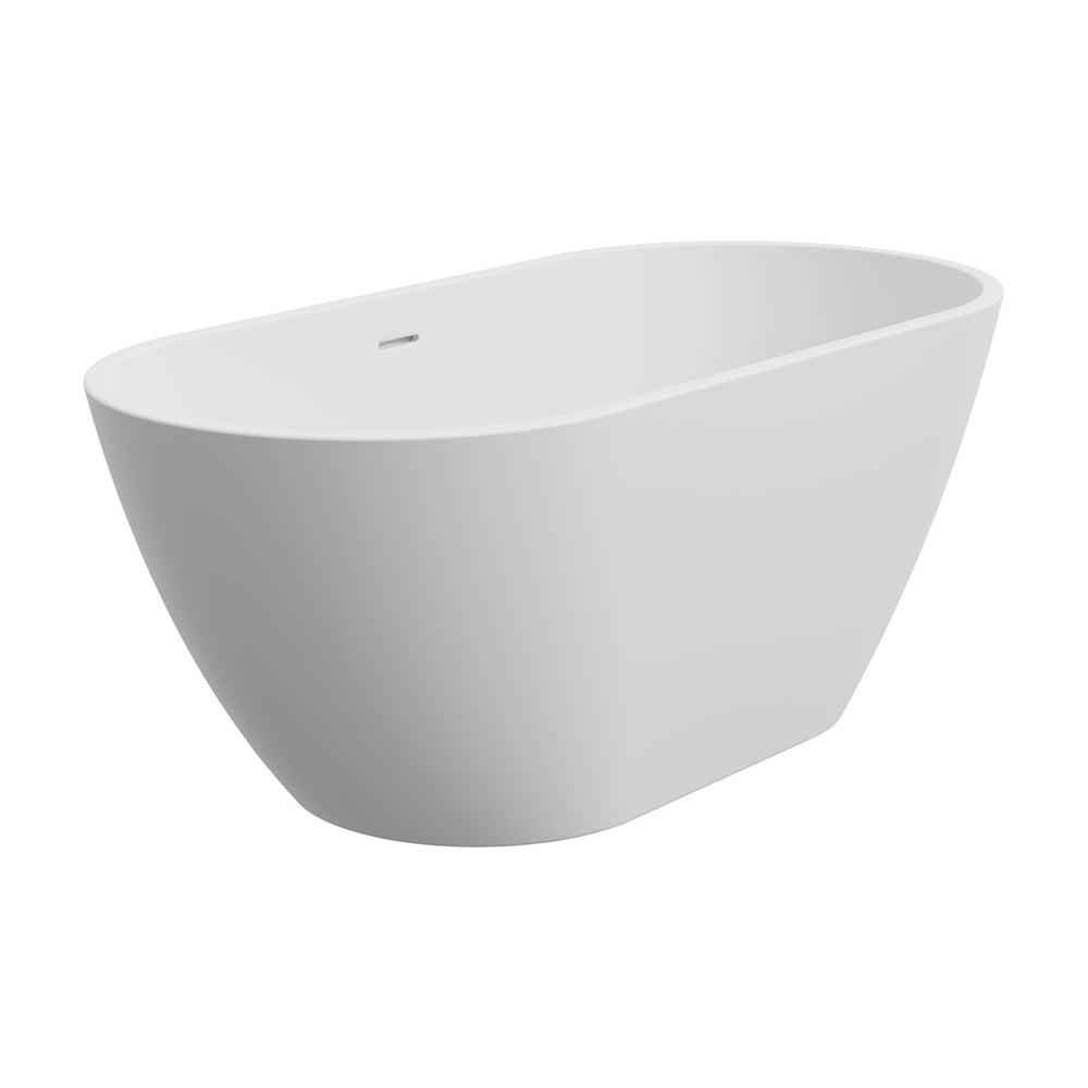 1500mm Freestanding Bathtub Vienna Egg Acrylic Matte White PREMIUM