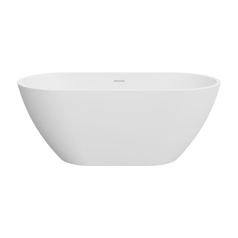 1500mm Freestanding Bathtub Vienna Egg Acrylic Matte White PREMIUM