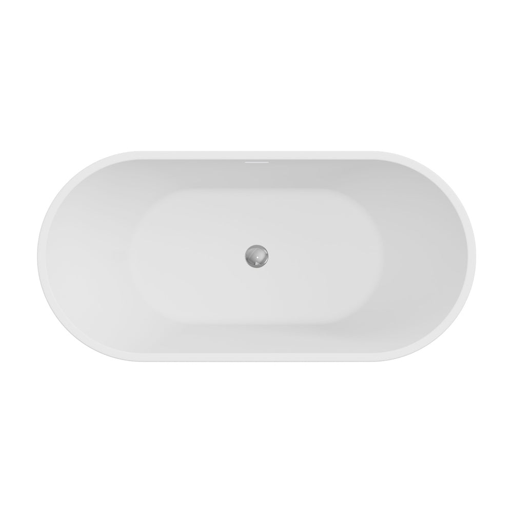 1500mm Freestanding Bathtub Vienna Egg Acrylic Matte White PREMIUM