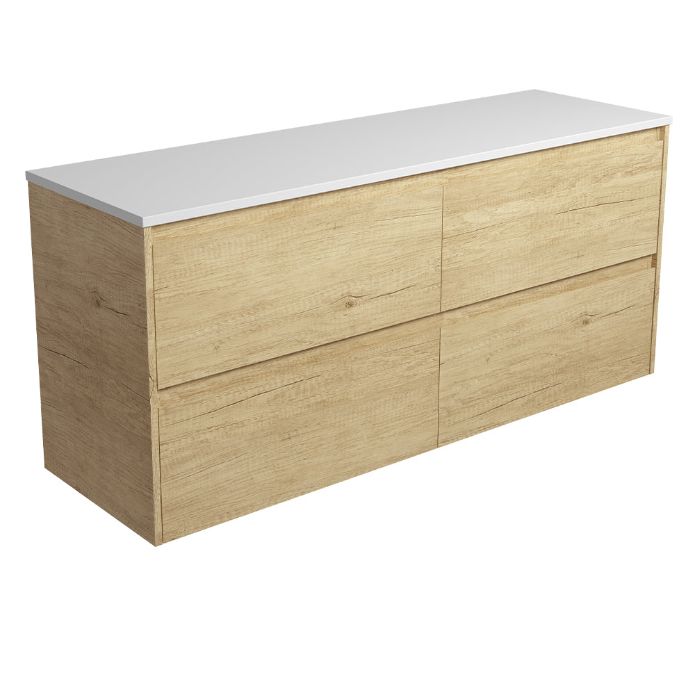 Fienza Amato 1500mm Wall-Hung Vanity Scandi Oak