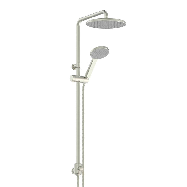 Greens Glide RainBoost Twin Rail Shower Brushed Nickel