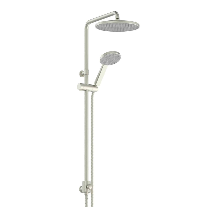 Greens Glide RainBoost Twin Rail Shower Brushed Nickel