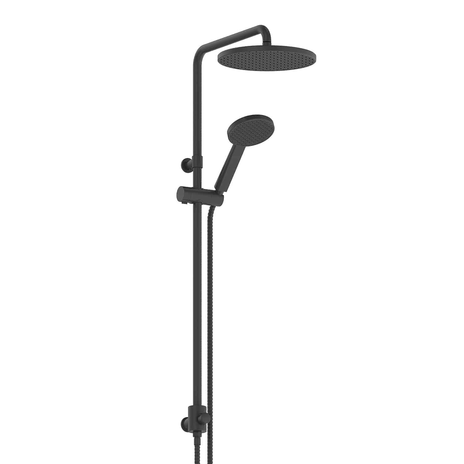 Greens Glide RainBoost Twin Rail Shower Matte Black