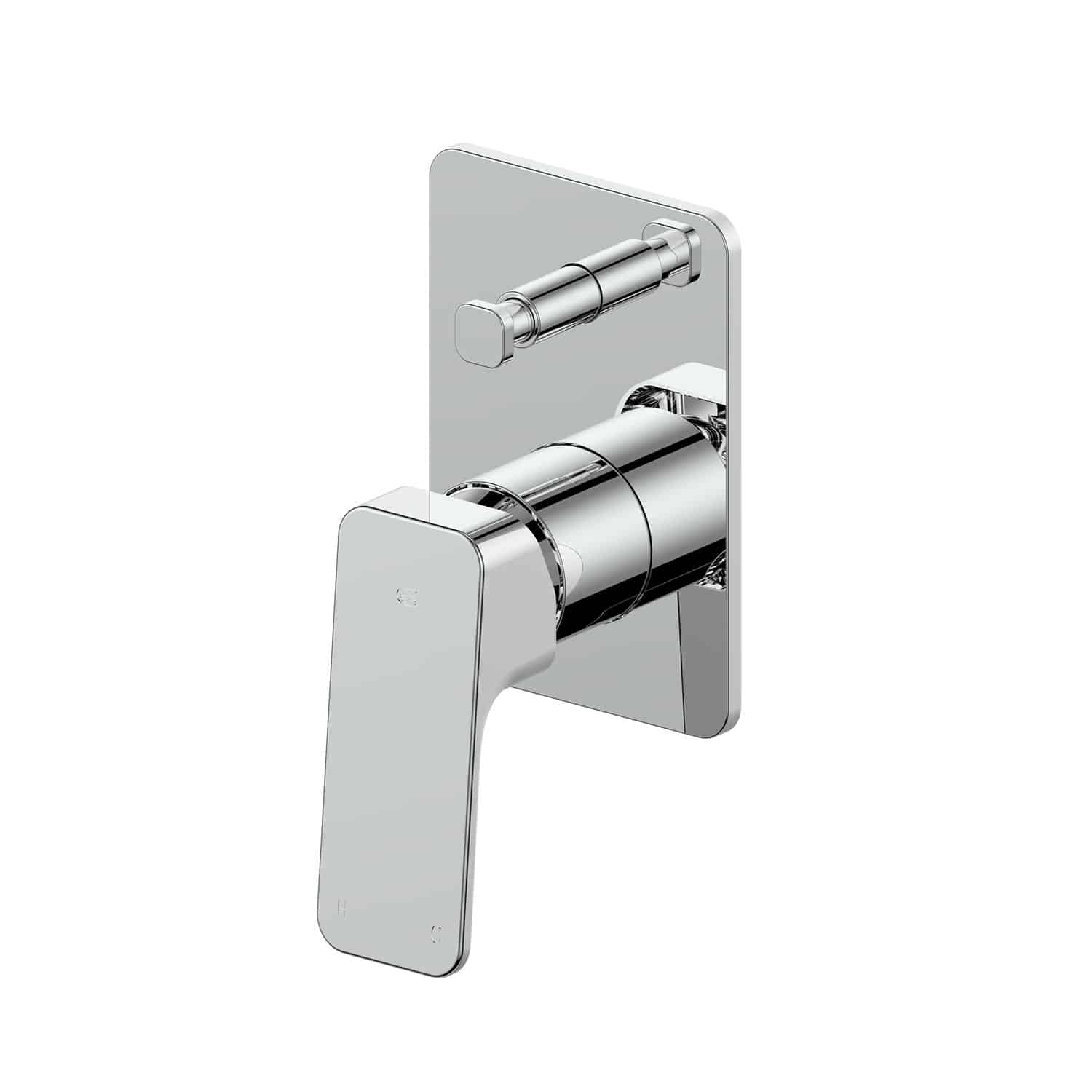 Greens Swept Shower/Bath Diverter Mixer Chrome