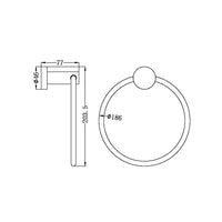 Nero Mecca Towel Ring - Brushed Bronze