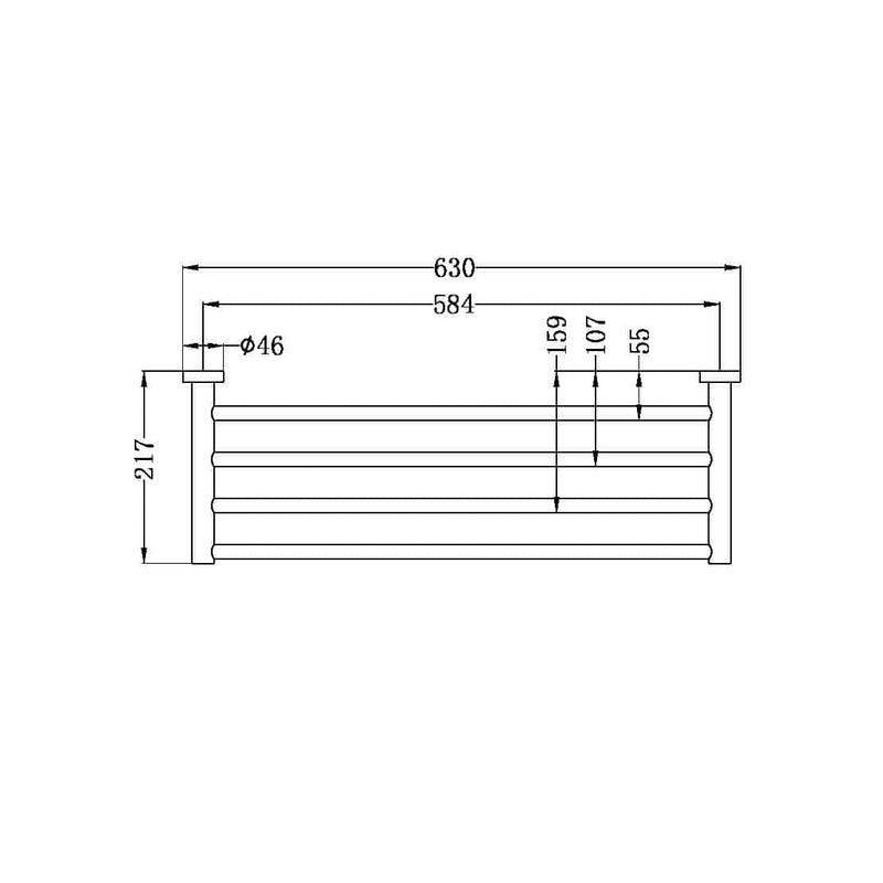 Nero MECCA TOWEL RACK Chrome