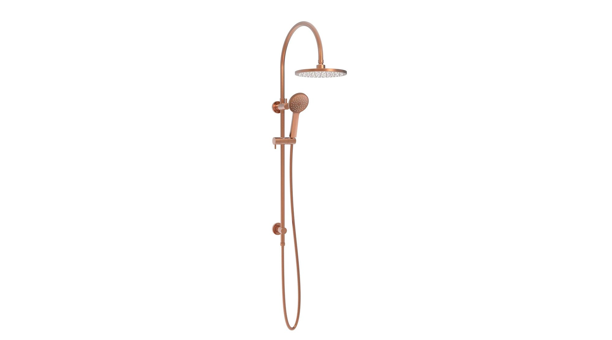 ADP Soul Classic Gooseneck Shower Set Brushed Copper