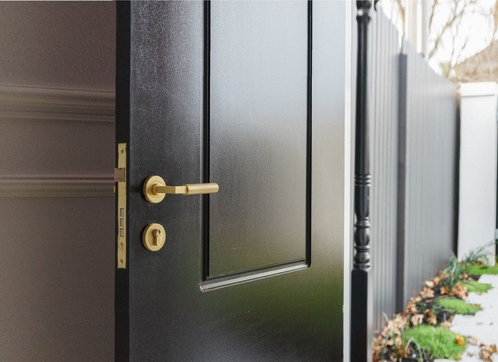 Zanda Zurich Door Handle Lever Set Brushed Brass