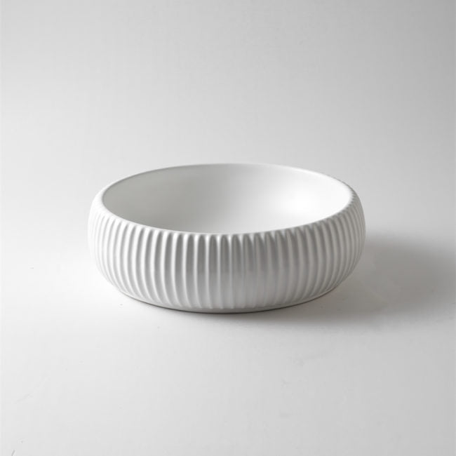 Ovia Alexa Fluted Groove 420mm Matte White Basin