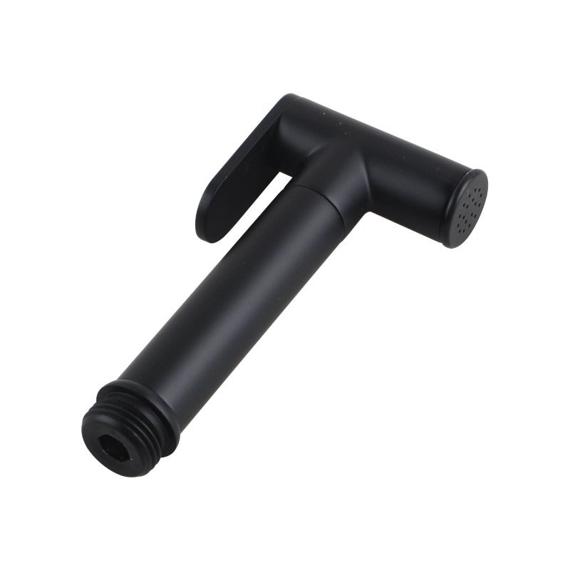 Round Black Brass Toilet Bidet Spray Kit with 1.2m Water Hose