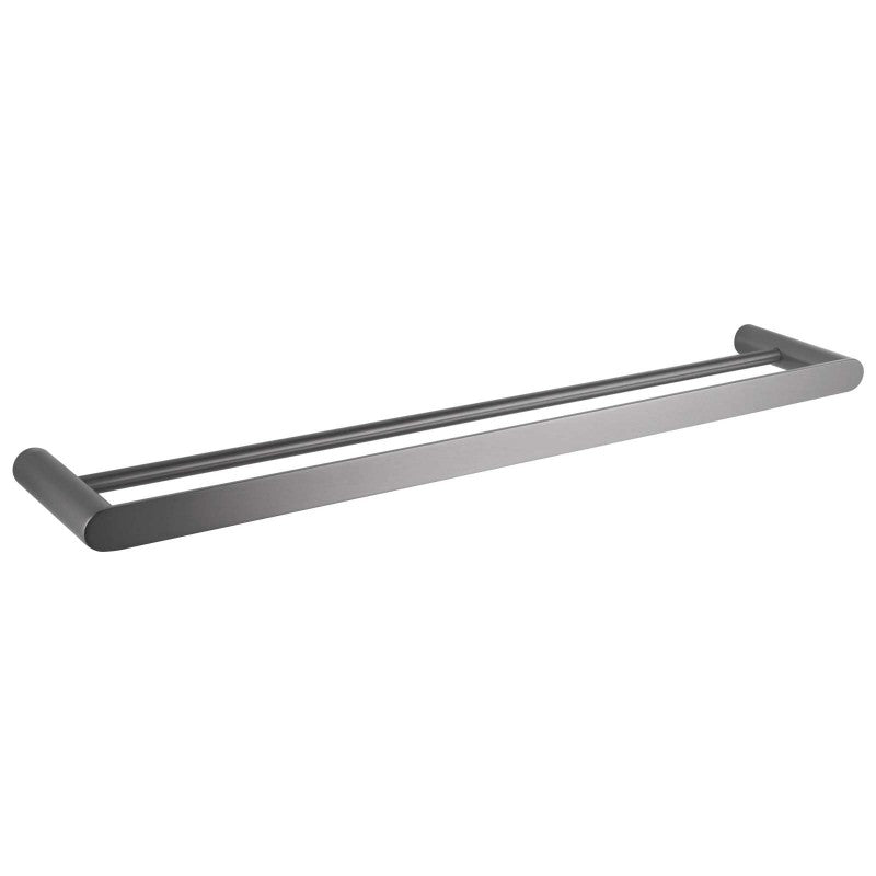 ACA Esperia Gunmetal Grey Double Towel Rail 800mm Stainless Steel 304 Wall Mounted