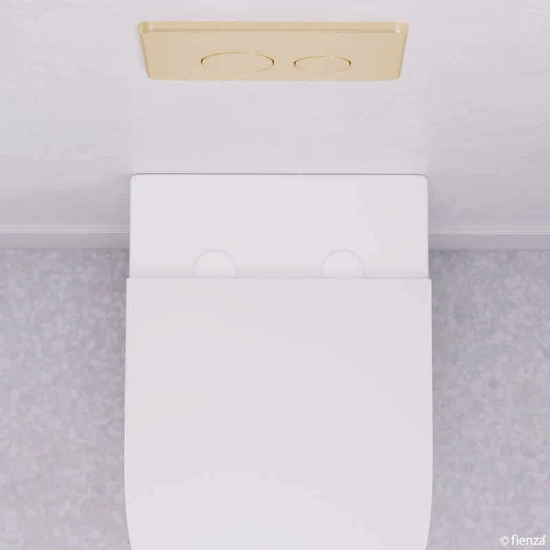 Matte White Seat Hinge Covers for Slim Seats