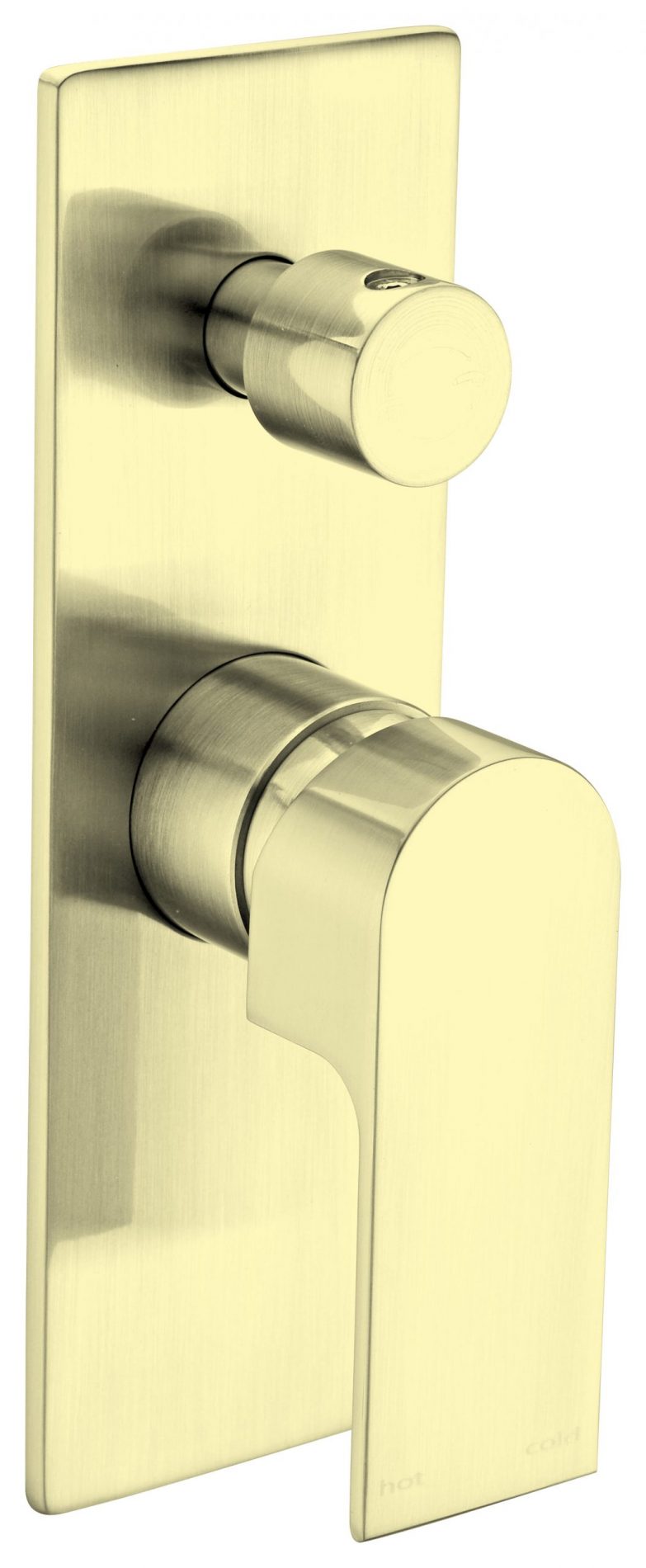 Nero Bianca Shower Mixer Diverter Brushed Gold
