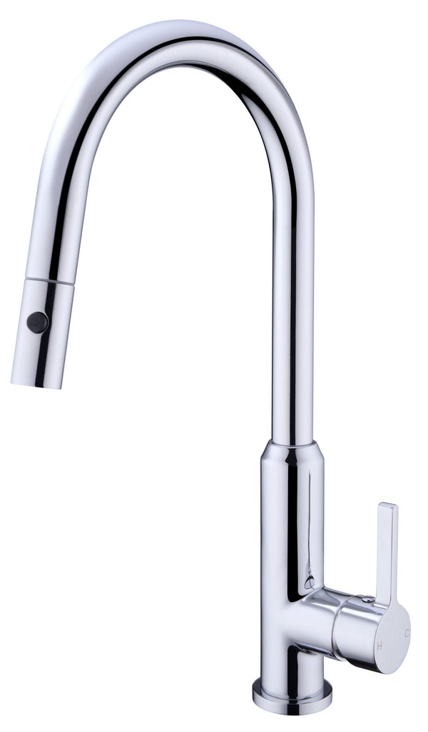 Nero Pearl Pull Out Sink Mixer with Vegie Spray Chrome