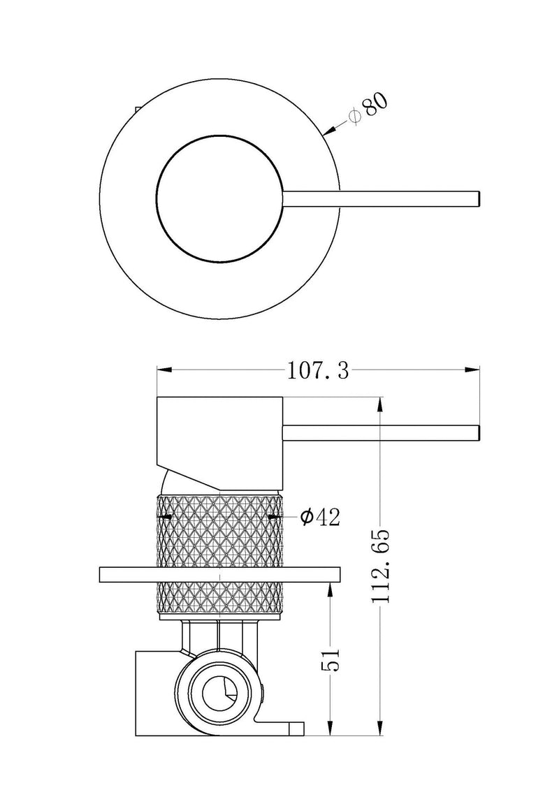 Nero Opal Brushed Bronze Shower Wall Mixer