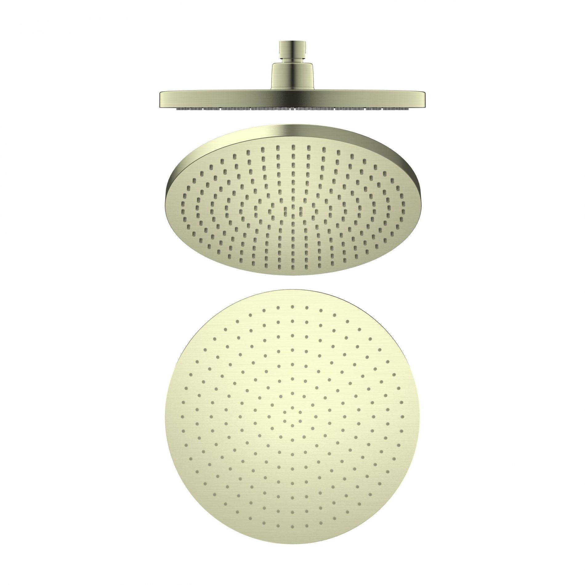 Nero Opal Air Shower Head 230mm Round Brushed Gold
