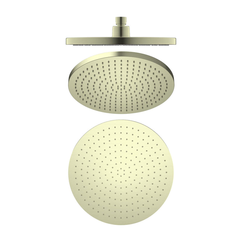 Nero Opal Air Shower Head 230mm Round Brushed Gold