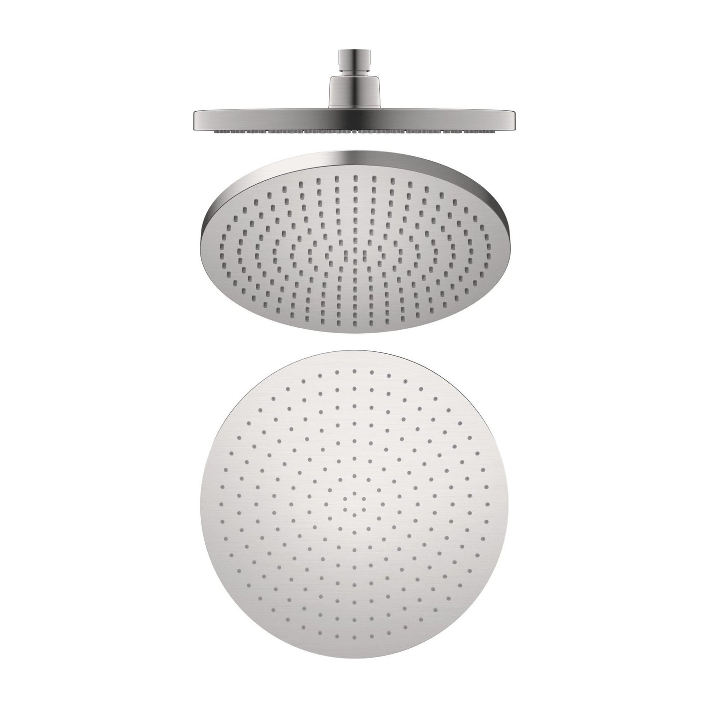 Nero Opal Air Shower Head 230mm Round Brushed Nickel
