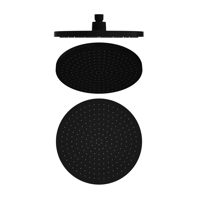 Nero Opal Air Shower Head 230mm Round Matte Black