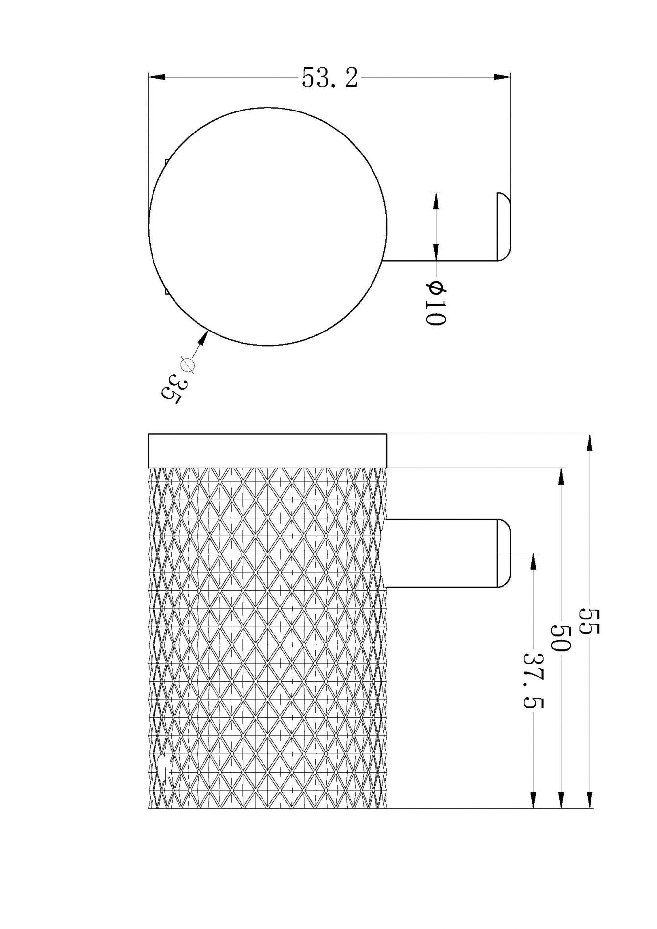 Nero Opal Brushed Bronze Robe Hook