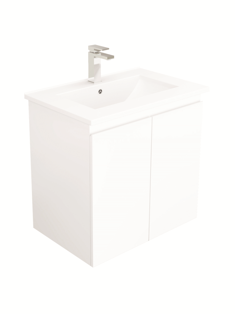 BIANCA 60cm Wall Hung Vanity Cabinet with Ceramic Top