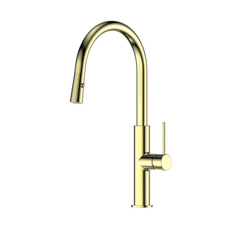 Greens Maci Pull-Down Sink Mixer Brushed Brass