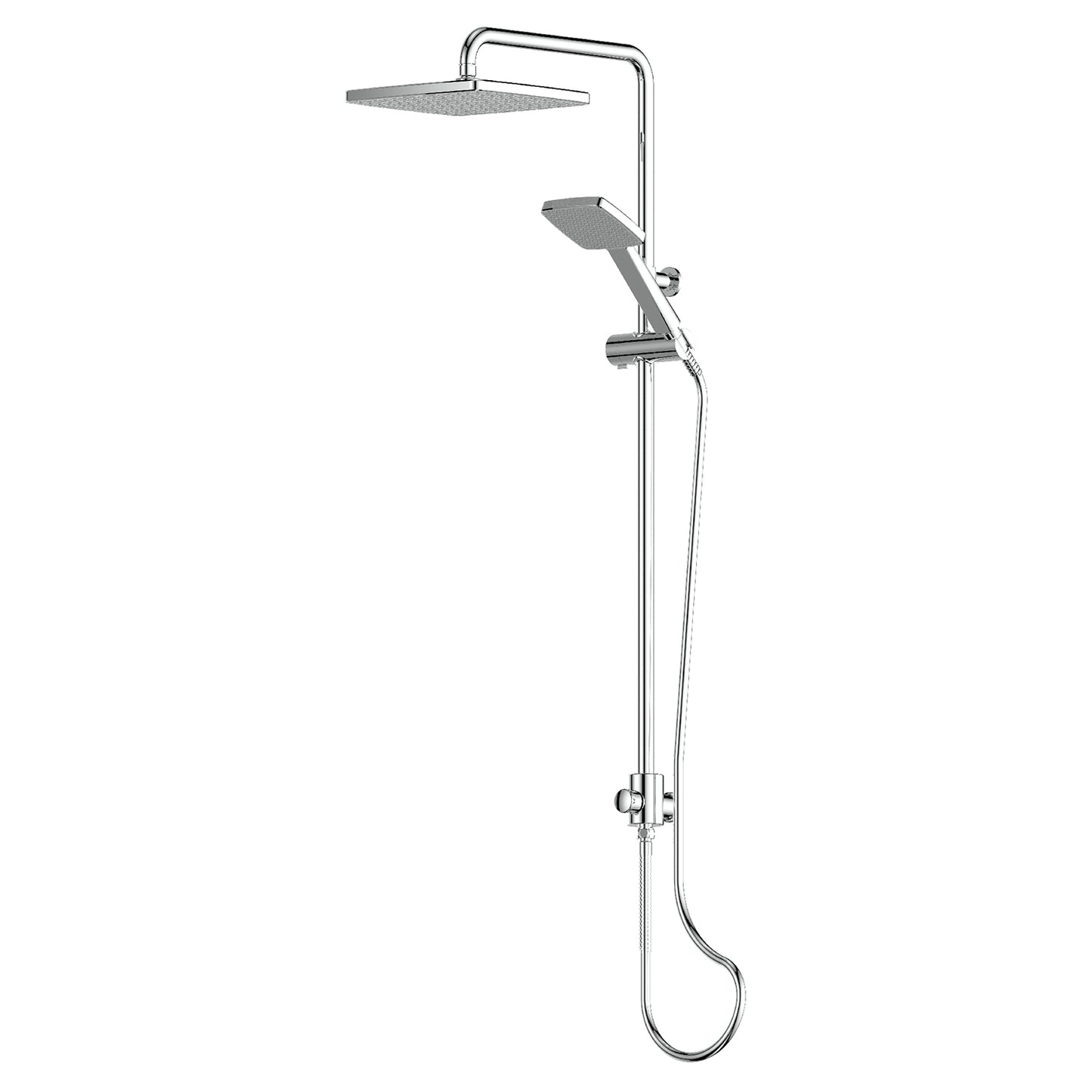 Greens Glide Syntra RainBoost® Twin Rail Shower Chrome