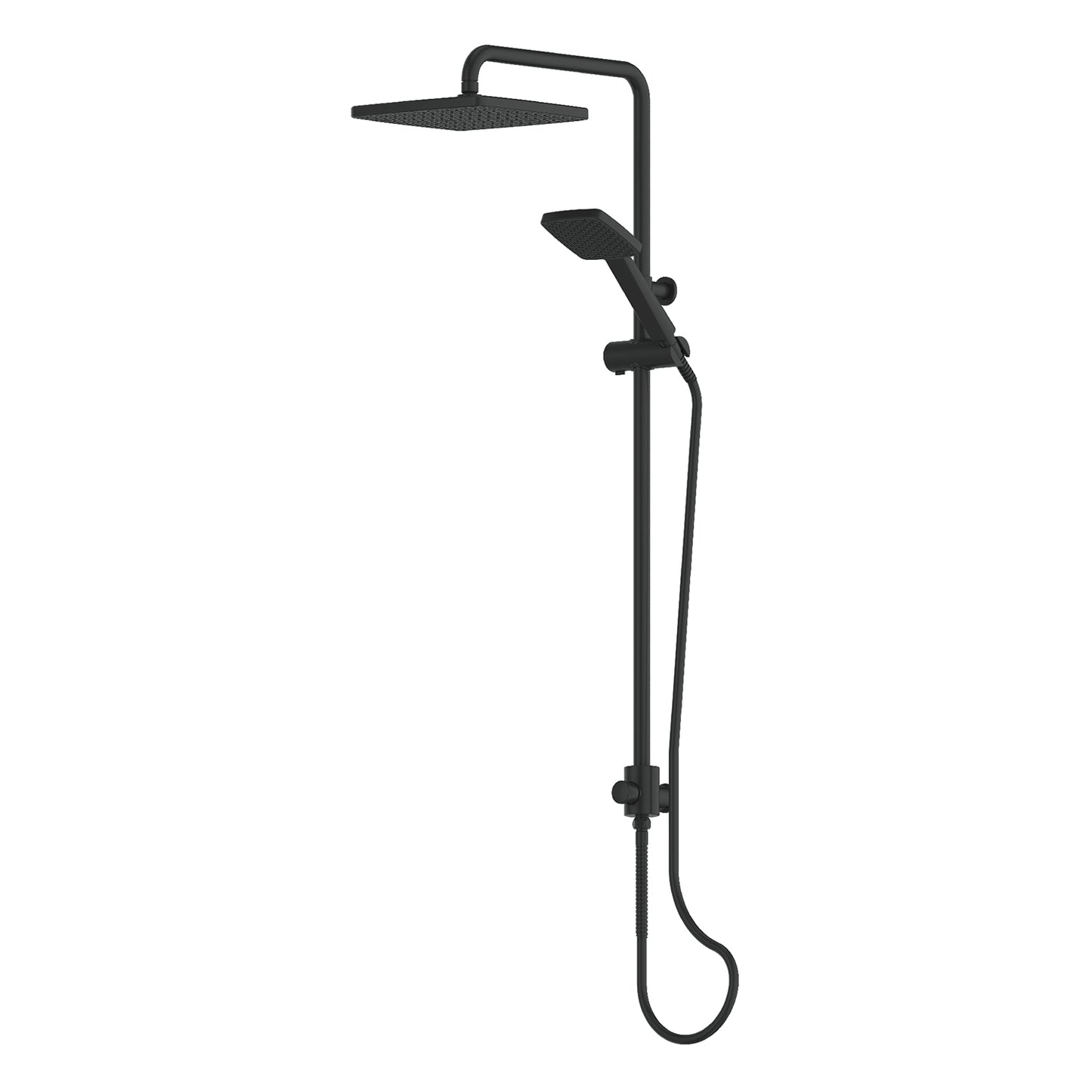Greens Glide Syntra RainBoost® Twin Rail Shower Matte Black