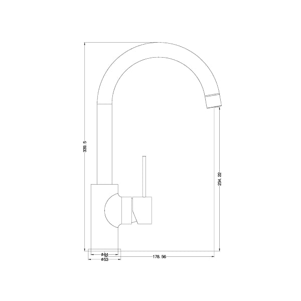 Nero Mecca Kitchen Mixer Gun Metal