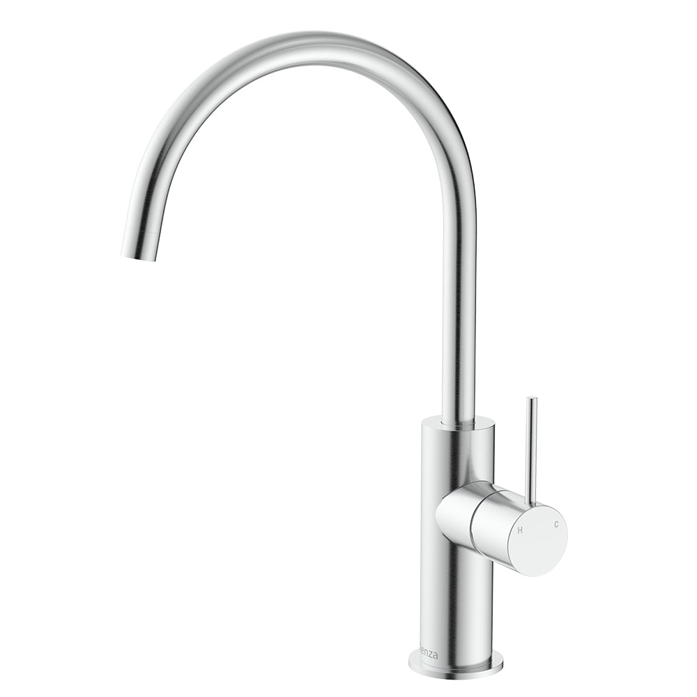 Fienza Kaya Outdoor Living Sink Mixer, Brushed Stainless Steel