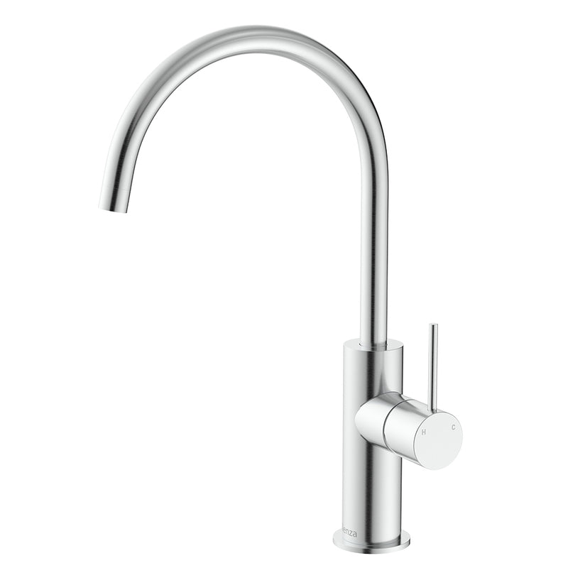 Fienza Kaya Outdoor Living Sink Mixer, Brushed Stainless Steel
