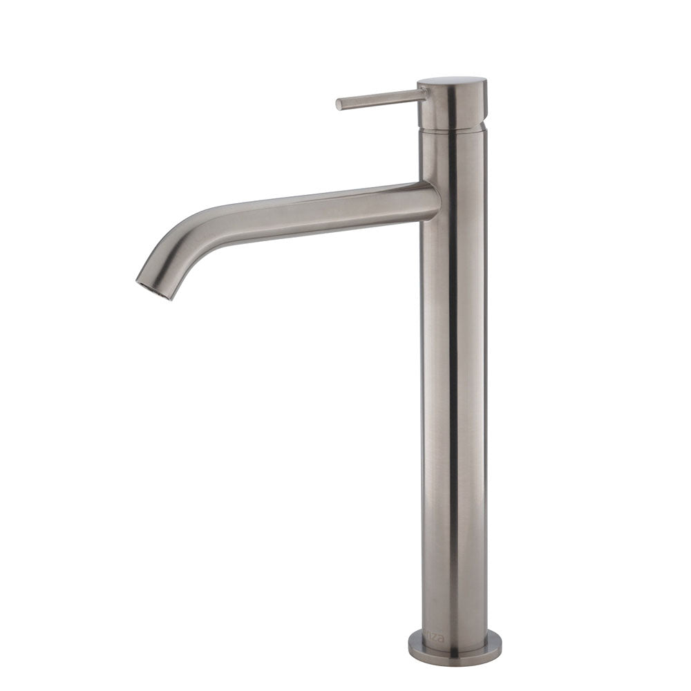 Fienza Kaya Tall Basin Mixer Brushed Nickel