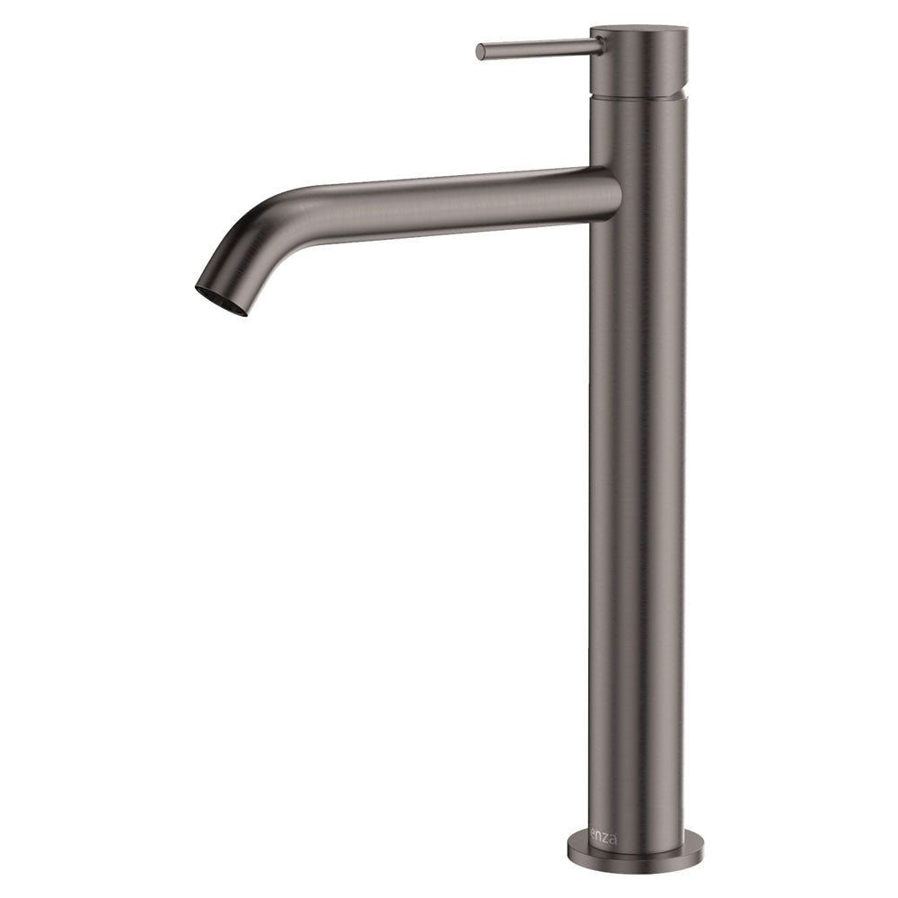 Kaya Tall Basin Mixer, Gun Metal