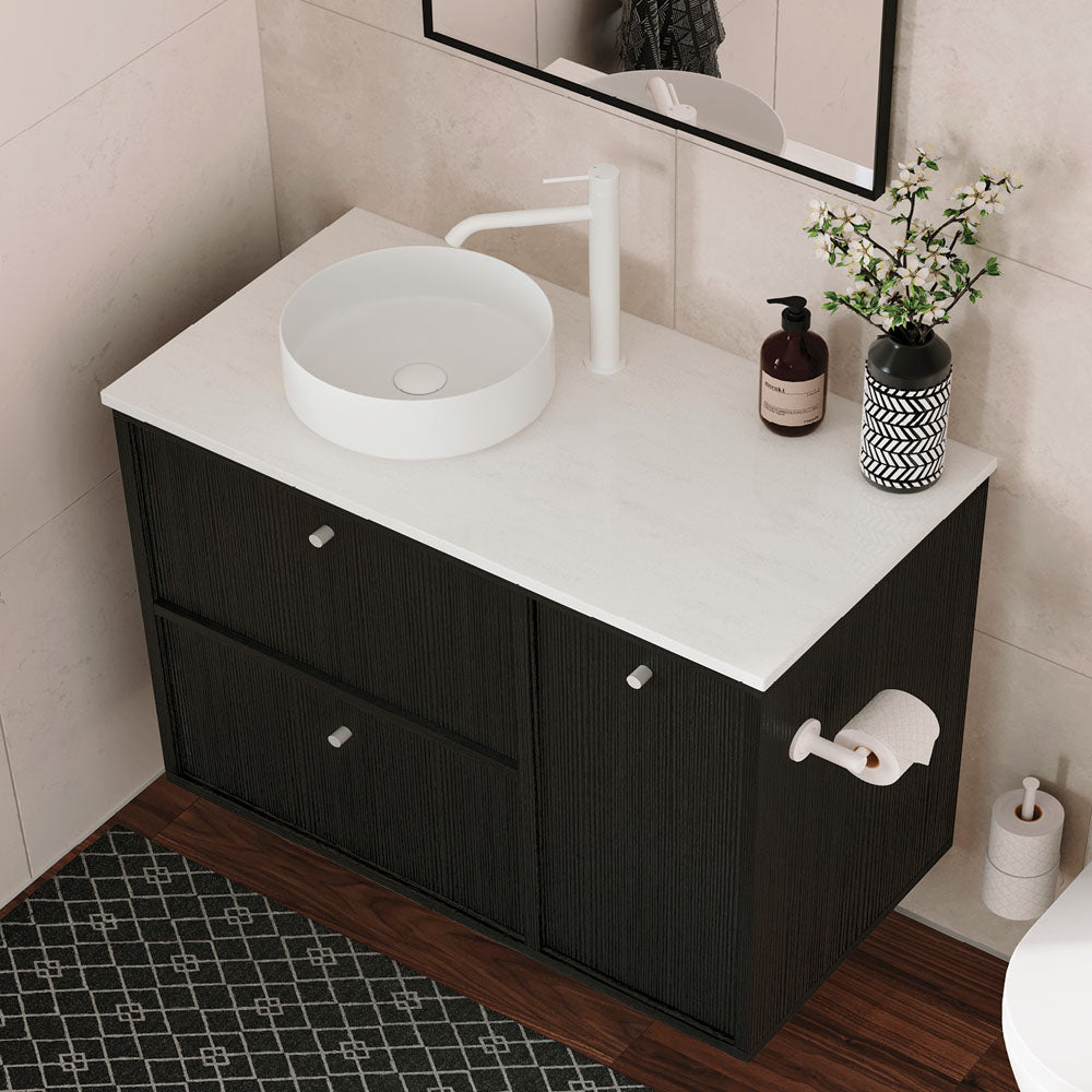 Fienza Kaya Tall Basin Mixer, Matte White