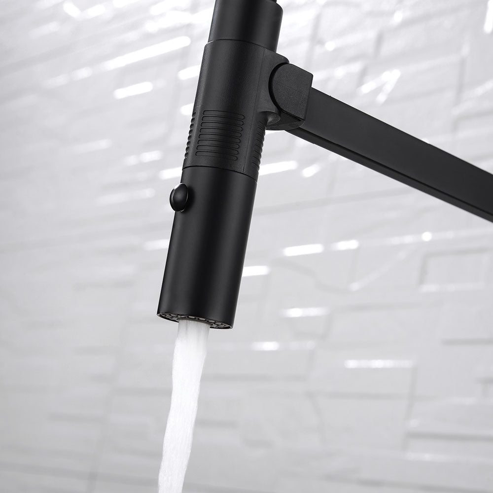 Fienza Kaya Pull Down Sink Mixer, Full Matte White