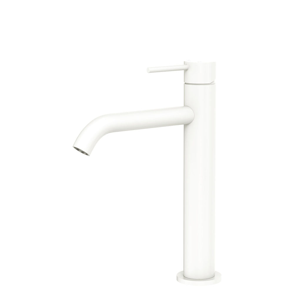 Fienza Kaya Medium Basin Mixer, Matte White