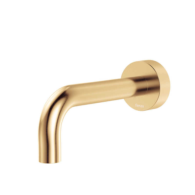 Fienza Kaya Basin/Bath Outlet, 130mm, Urban Brass