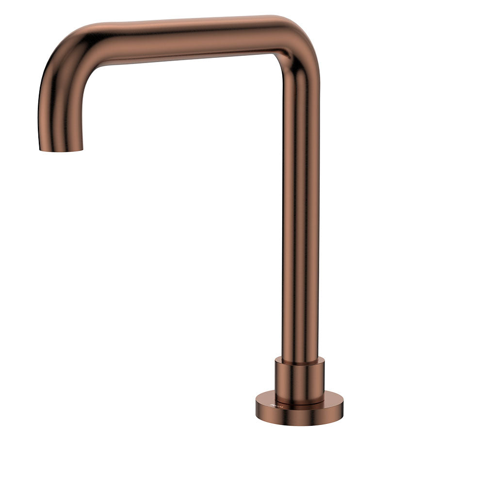 Fienza Kaya Squareline Hob Outlet, Brushed Copper