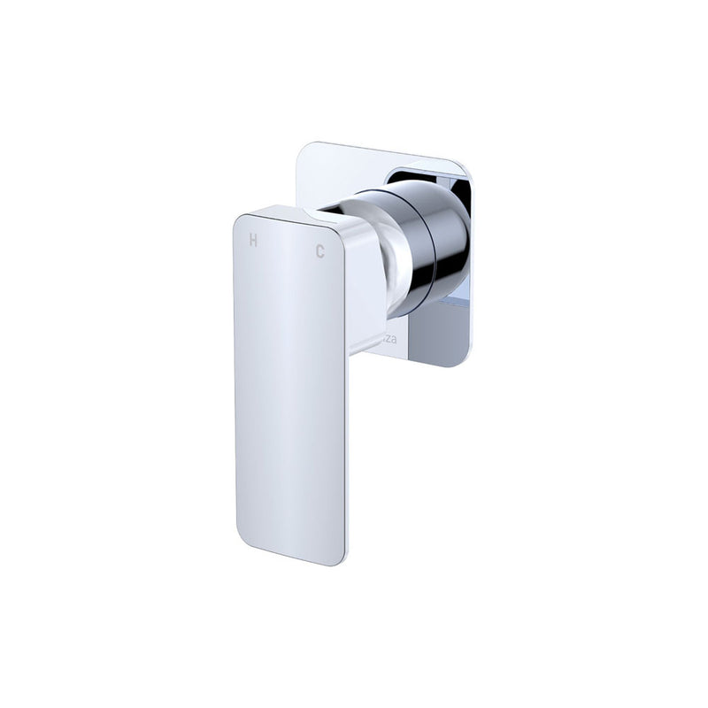 Fienza Tono Wall Mixer Small Square Plate Chrome