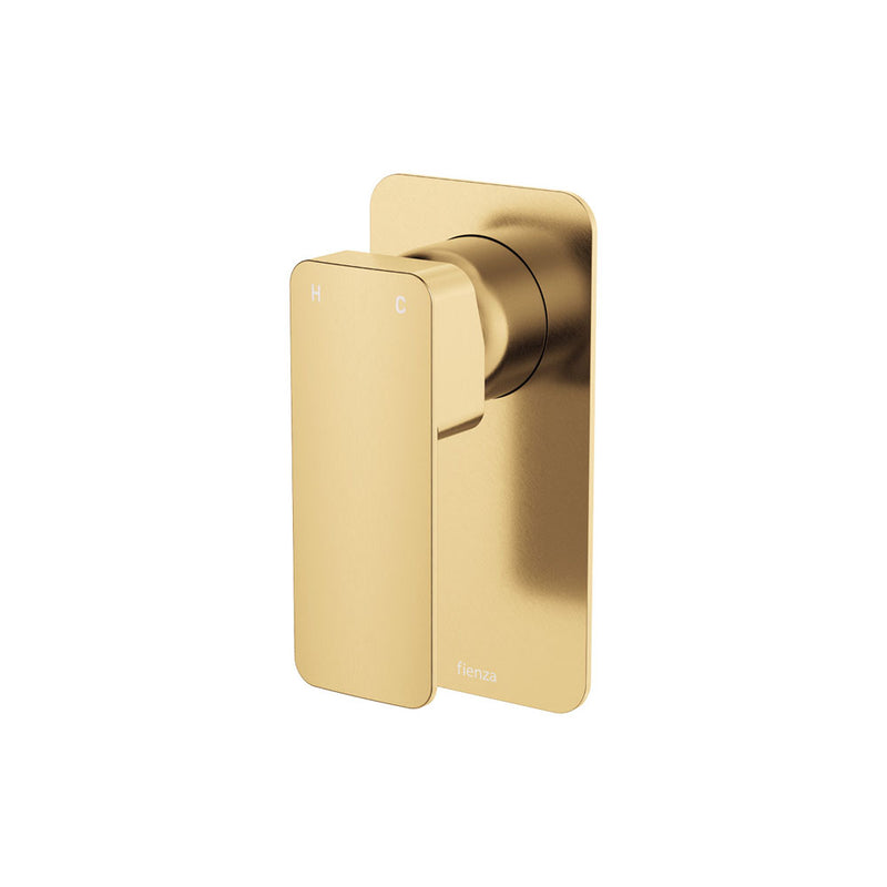 Fienza Tono Wall Mixer Large Square Plate Urban Brass