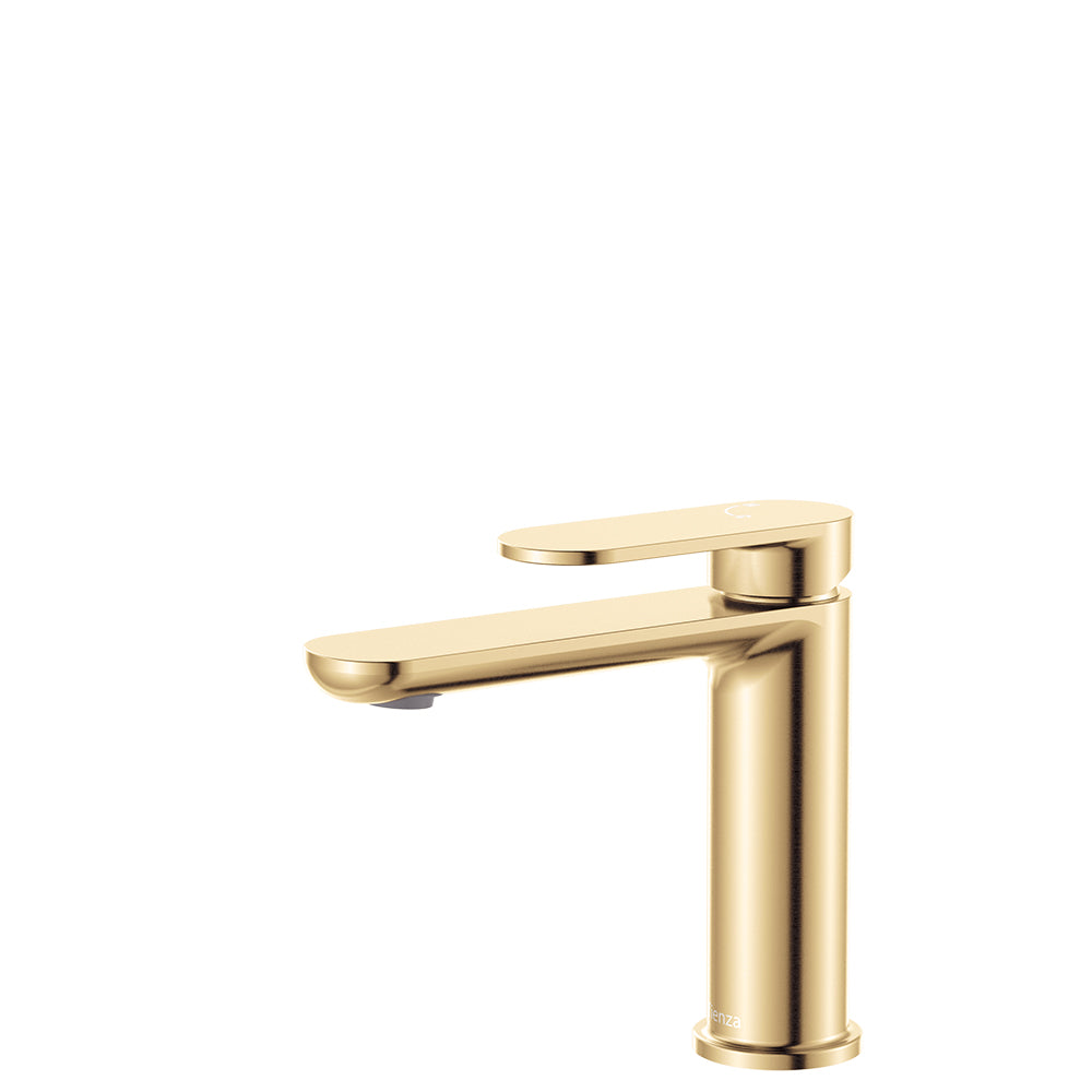 Fienza Empire Slim Cold Start Basin Mixer Urban Brass