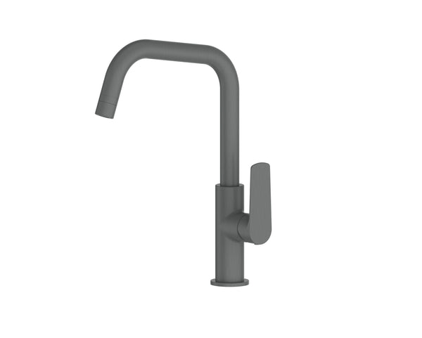 Greens Novi Gooseneck Sink Mixer w/Smart Aerator Gunmetal