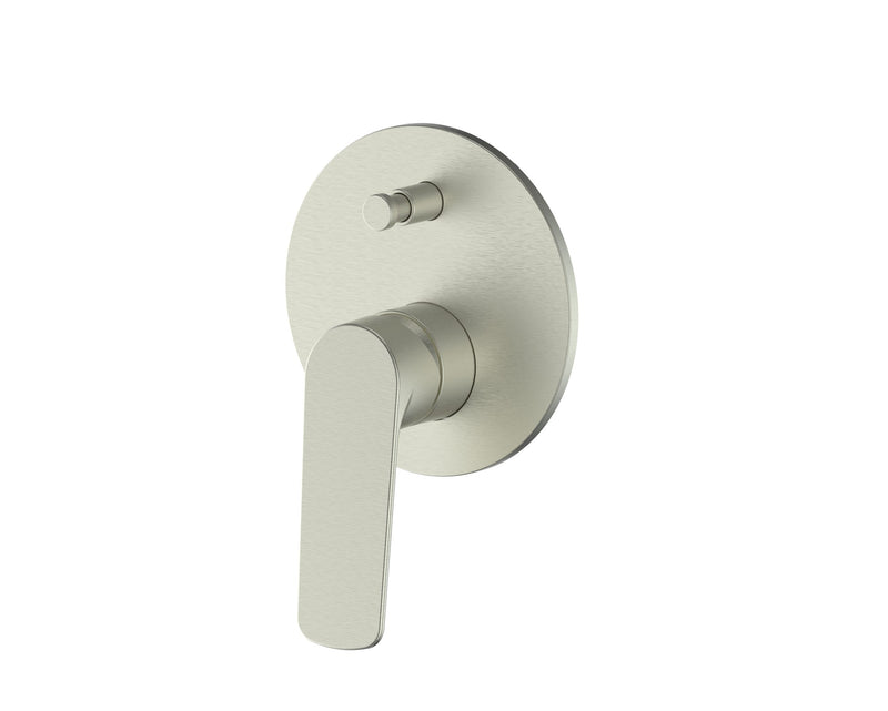Greens Novi Shower Mixer w/ Diverter Brushed Nickel