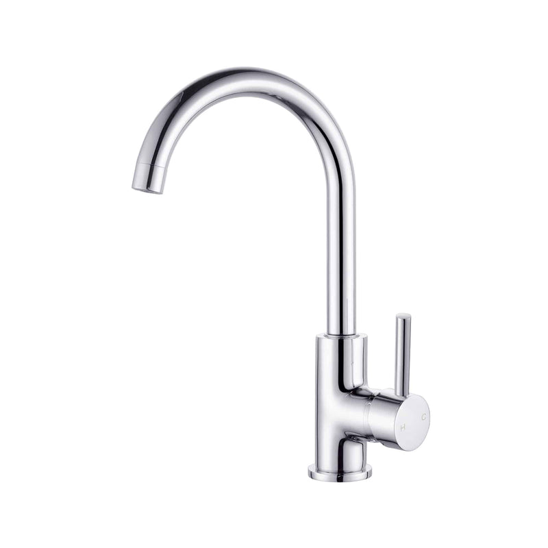 Nero Dolce Kitchen Mixer Gooseneck Chrome