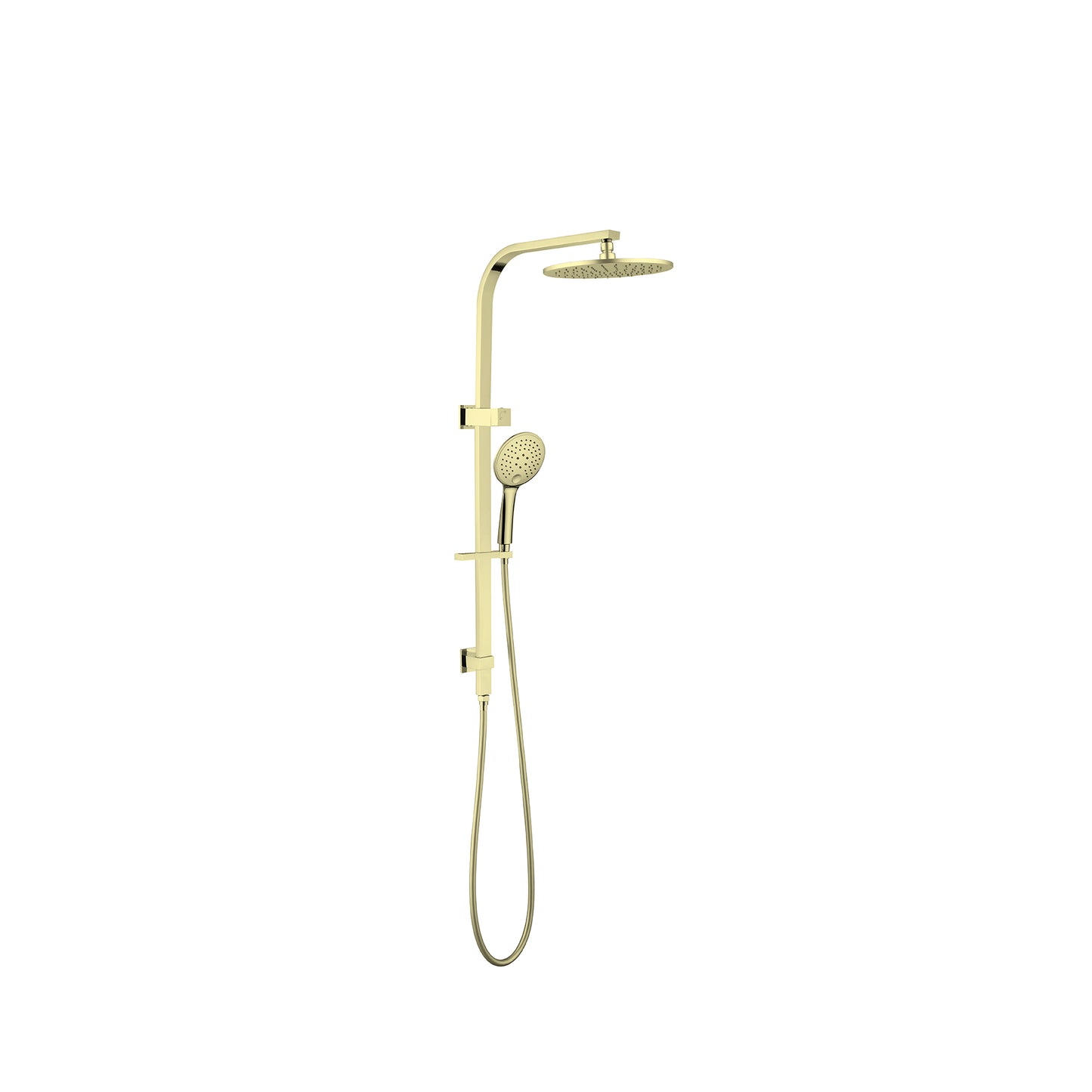 Nero Mecca Bianca Twin Shower Set 2 in 1 Brushed Gold