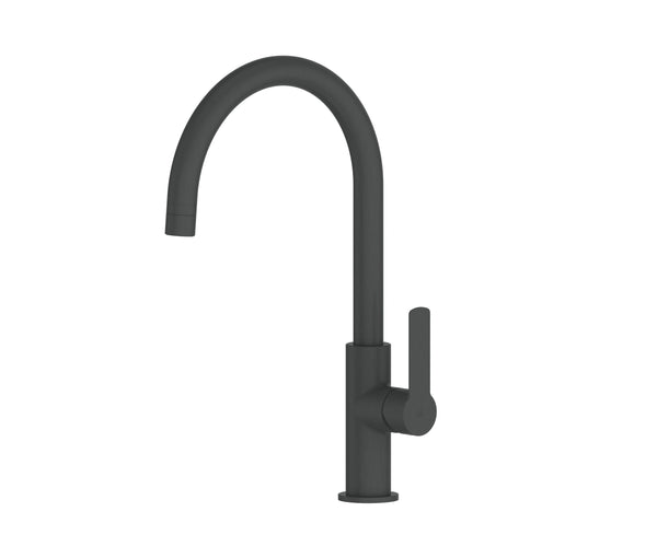 Greens Astro II Gooseneck Sink Mixer Gunmetal
