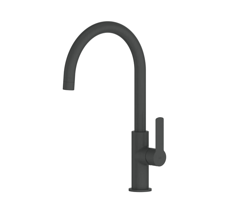 Greens Astro II Gooseneck Sink Mixer Gunmetal